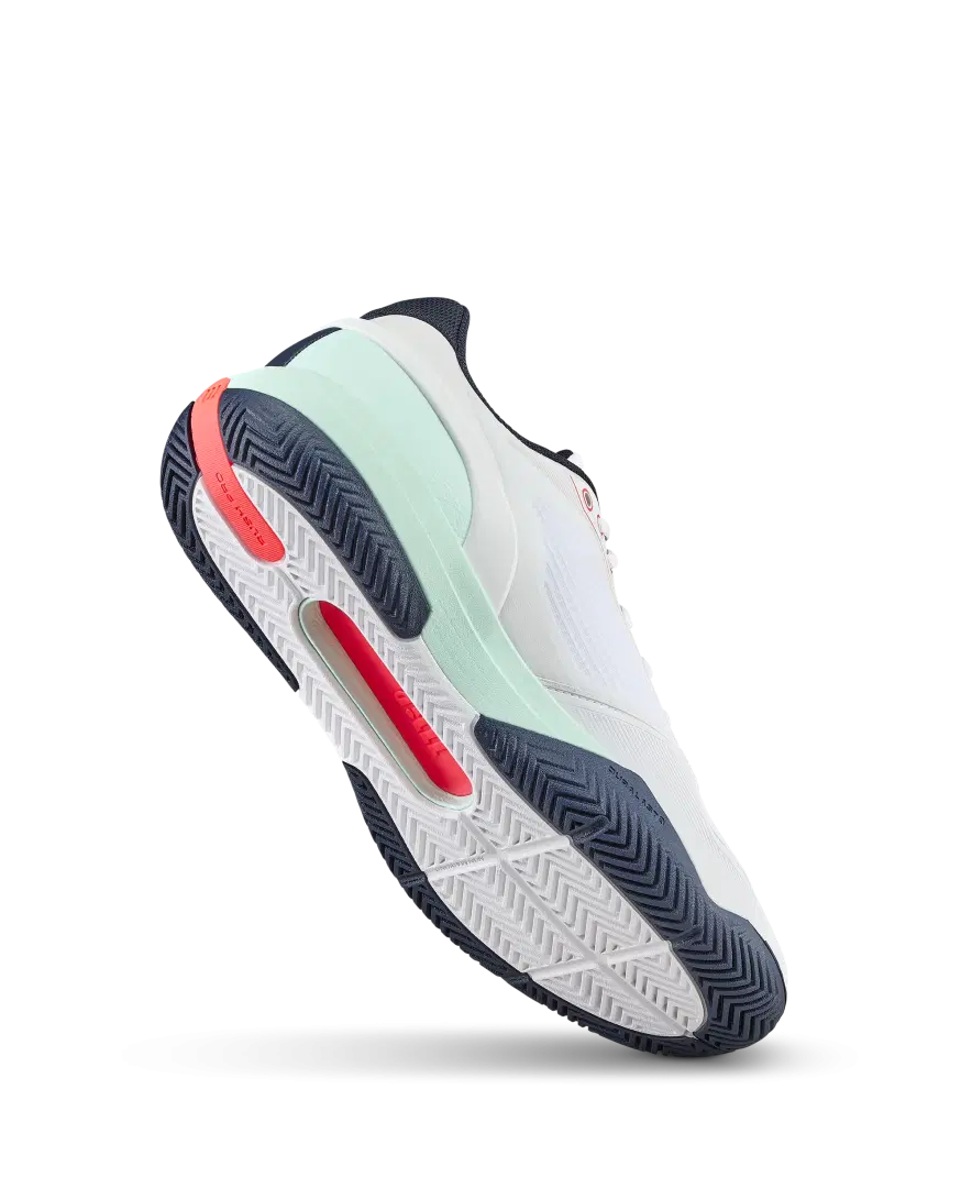 Wilson Mens Rush Pro 5 White / Bay / Fiery Coral Tennis Shoe - Image 2