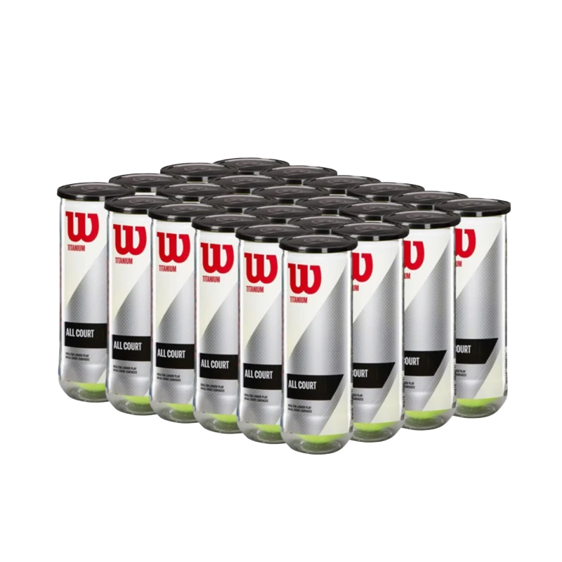 Wilson Titanium Tennis Balls Box (72 Pack/24 Cans)